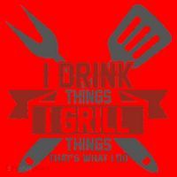 I Drink Thinks Grill Things That's What I Do Santa Hat thumb 1