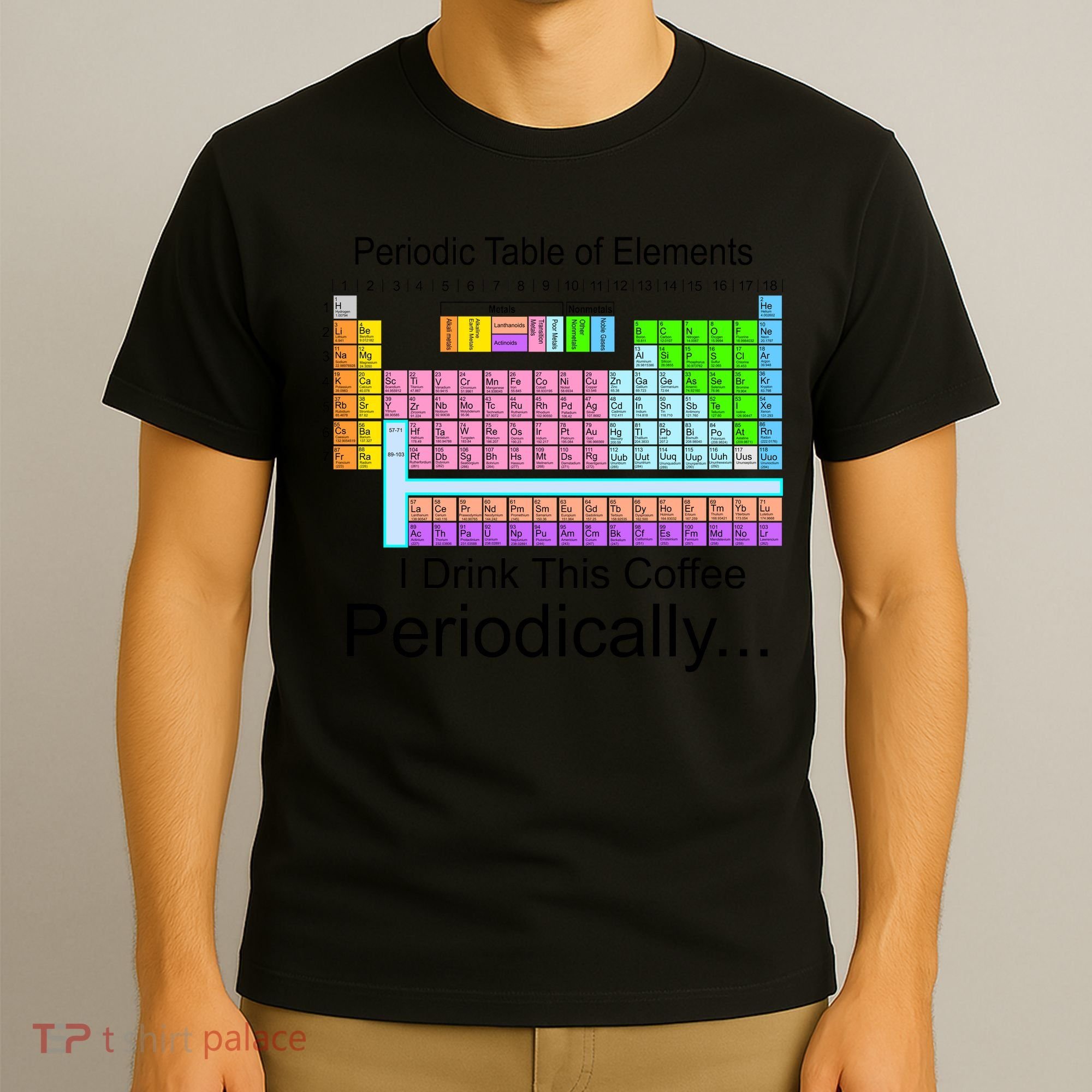 I Drink This Coffee Periodically Mug - Periodic Table of Elements T-Shirt