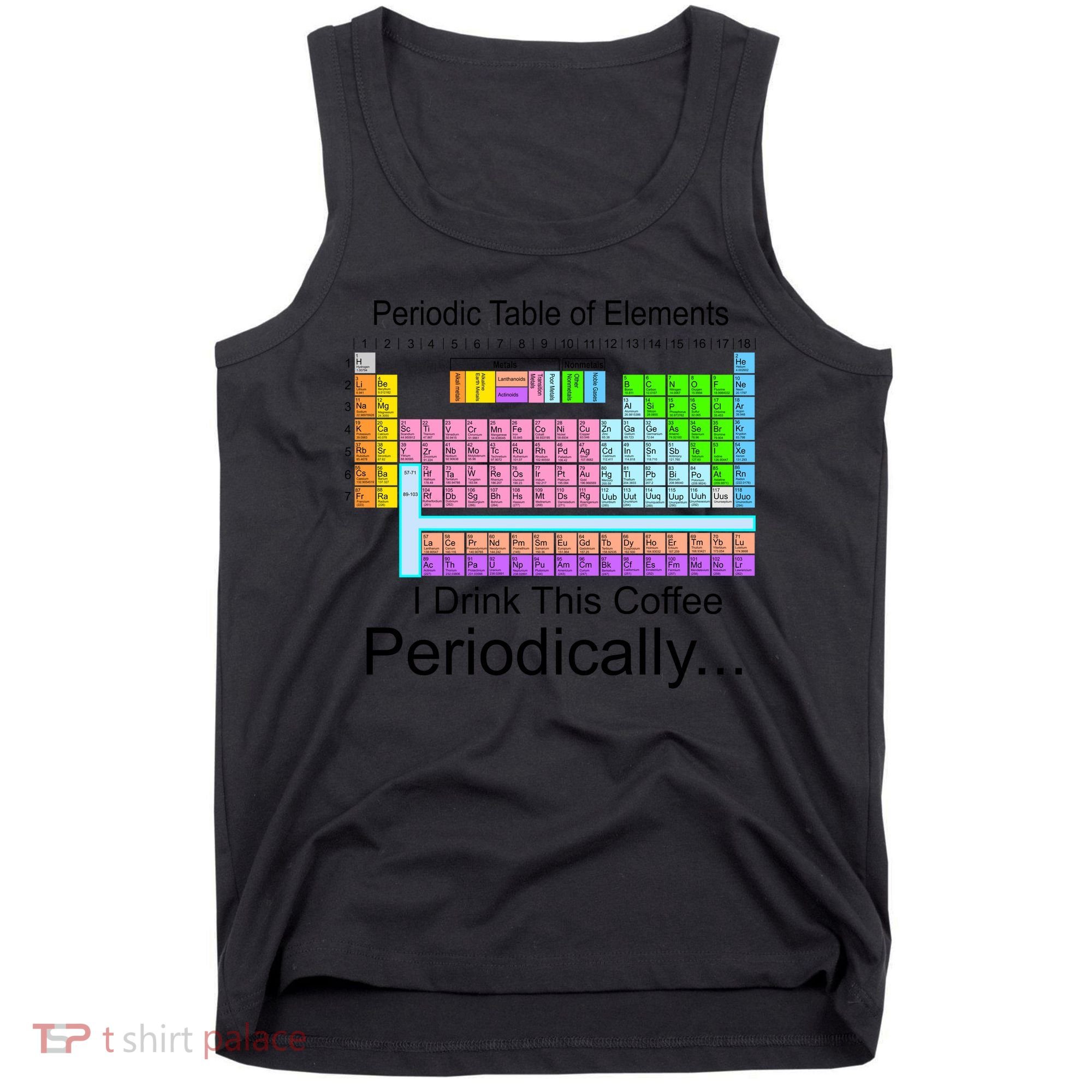 I Drink This Coffee Periodically Mug - Periodic Table of Elements Tank Top