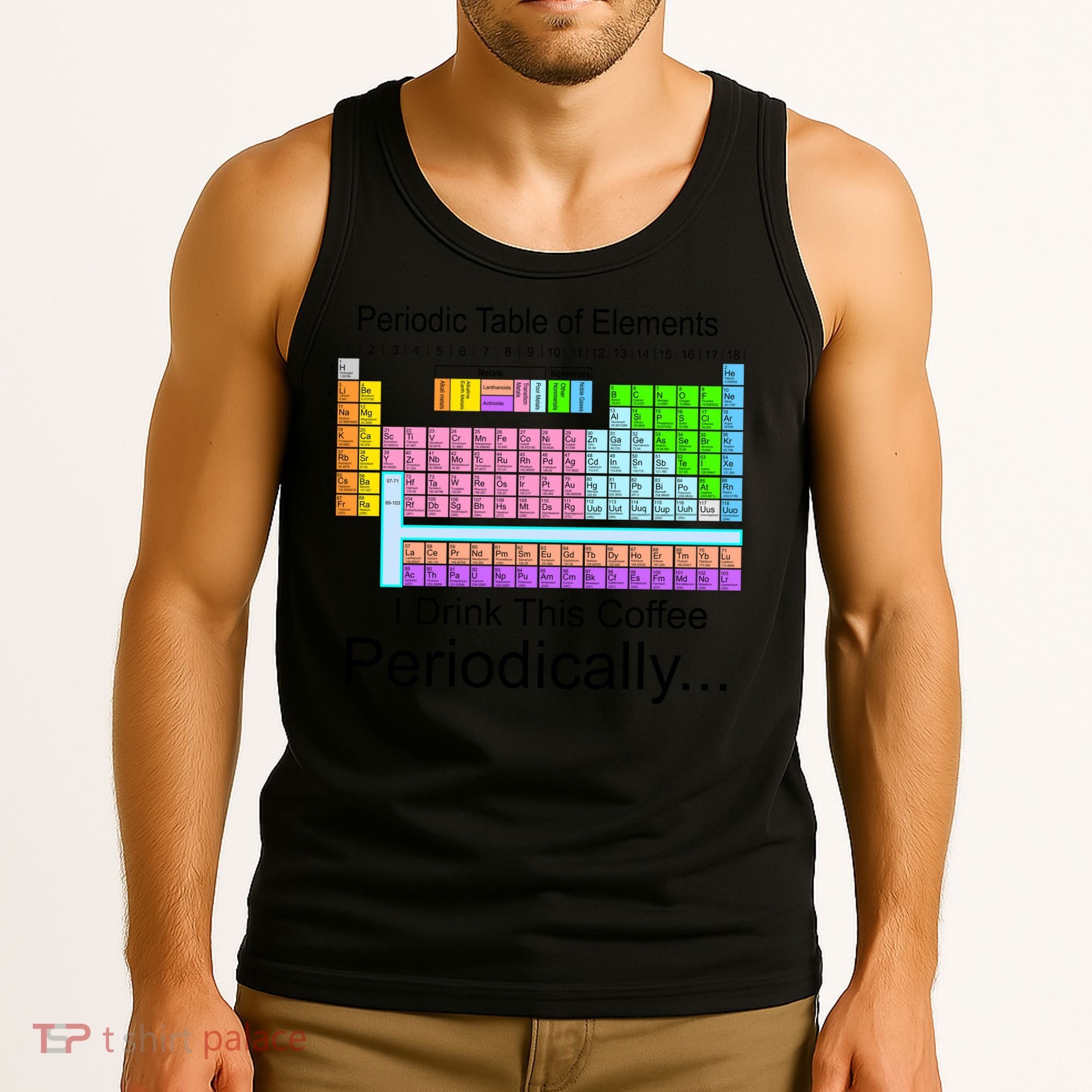 I Drink This Coffee Periodically Mug - Periodic Table of Elements Tank Top