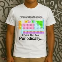 I Drink This Tea Periodically Periodic Table of Elements T-Shirt thumb 3