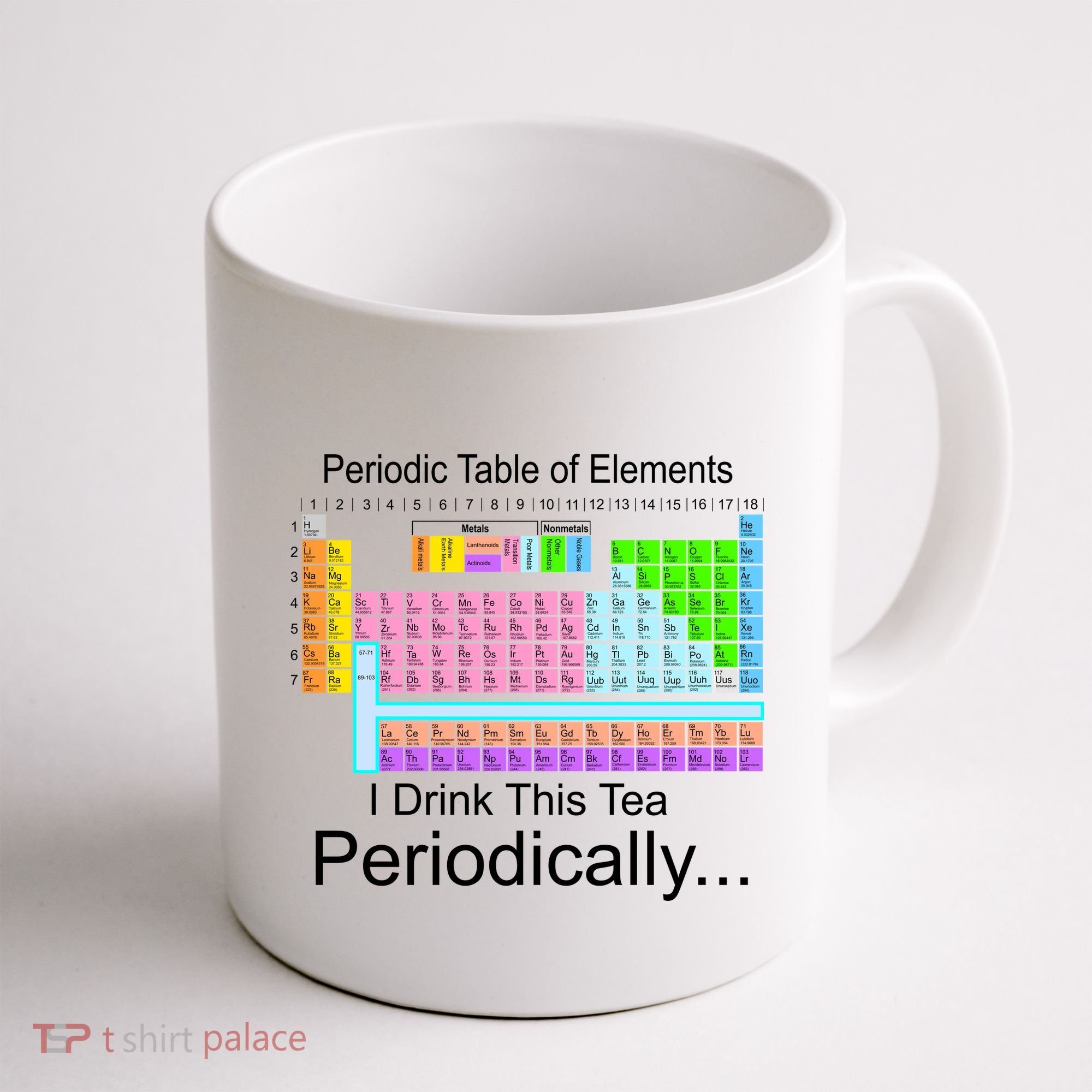 I Drink This Tea Periodically Periodic Table of Elements Coffee Mug