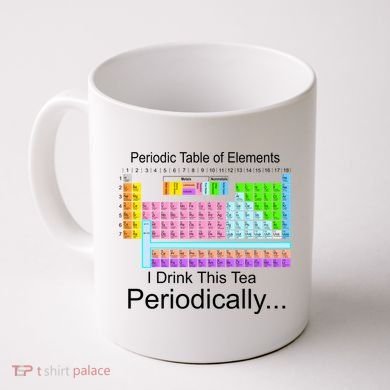 I Drink This Tea Periodically Periodic Table of Elements Coffee Mug