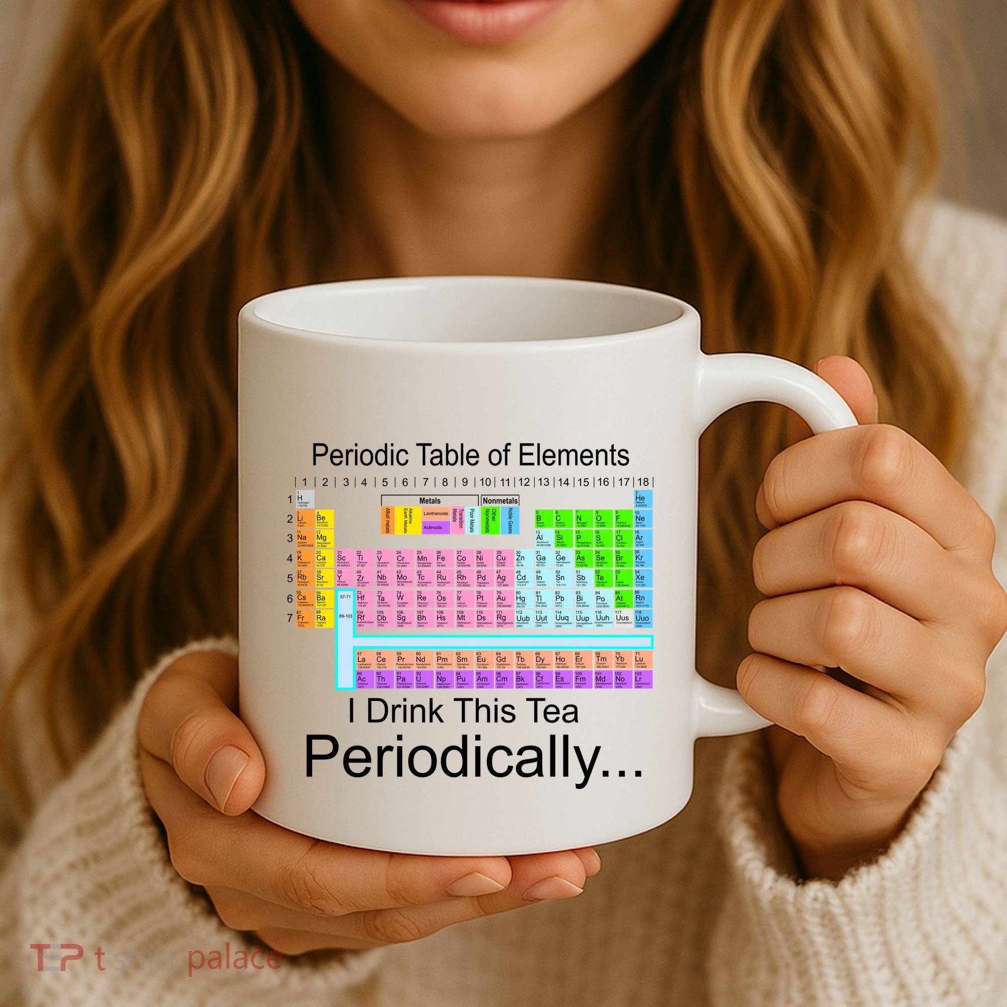 I Drink This Tea Periodically Periodic Table of Elements Coffee Mug