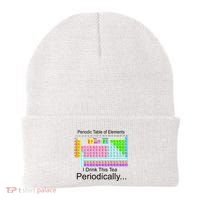 I Drink This Tea Periodically Periodic Table of Elements Beanie thumb 0