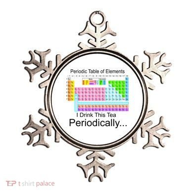 I Drink This Tea Periodically Periodic Table of Elements Ornament