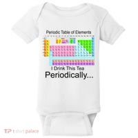 I Drink This Tea Periodically Periodic Table of Elements Baby Bodysuit thumb 0