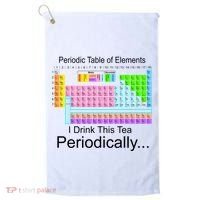 I Drink This Tea Periodically Periodic Table of Elements Golf Towel thumb 0