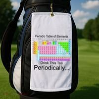 I Drink This Tea Periodically Periodic Table of Elements Golf Towel thumb 2
