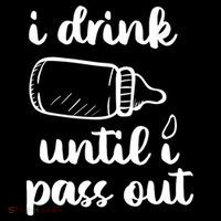 I Drink Until I Pass Out Funny Cute Bucket Hat thumb 4