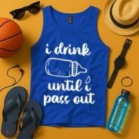 I Drink Until I Pass Out Funny Cute Tank Top thumb 4