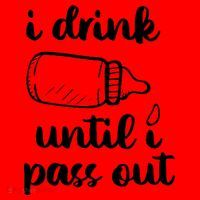 I Drink Until I Pass Out Funny Cute Santa Hat thumb 1
