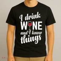 I Drink Wine And I Know Things T-Shirt thumb 3