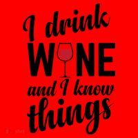 I Drink Wine And I Know Things Santa Hat thumb 1