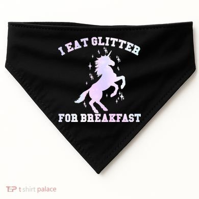 I Eat Glitter For Breakfast USA-Made Doggie Bandana