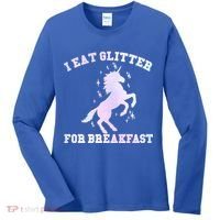 I Eat Glitter For Breakfast Women's Long Sleeve Shirt thumb 0