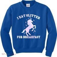 I Eat Glitter For Breakfast Kids Sweatshirt thumb 0