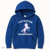I Eat Glitter For Breakfast Kids Hoodie thumb 0