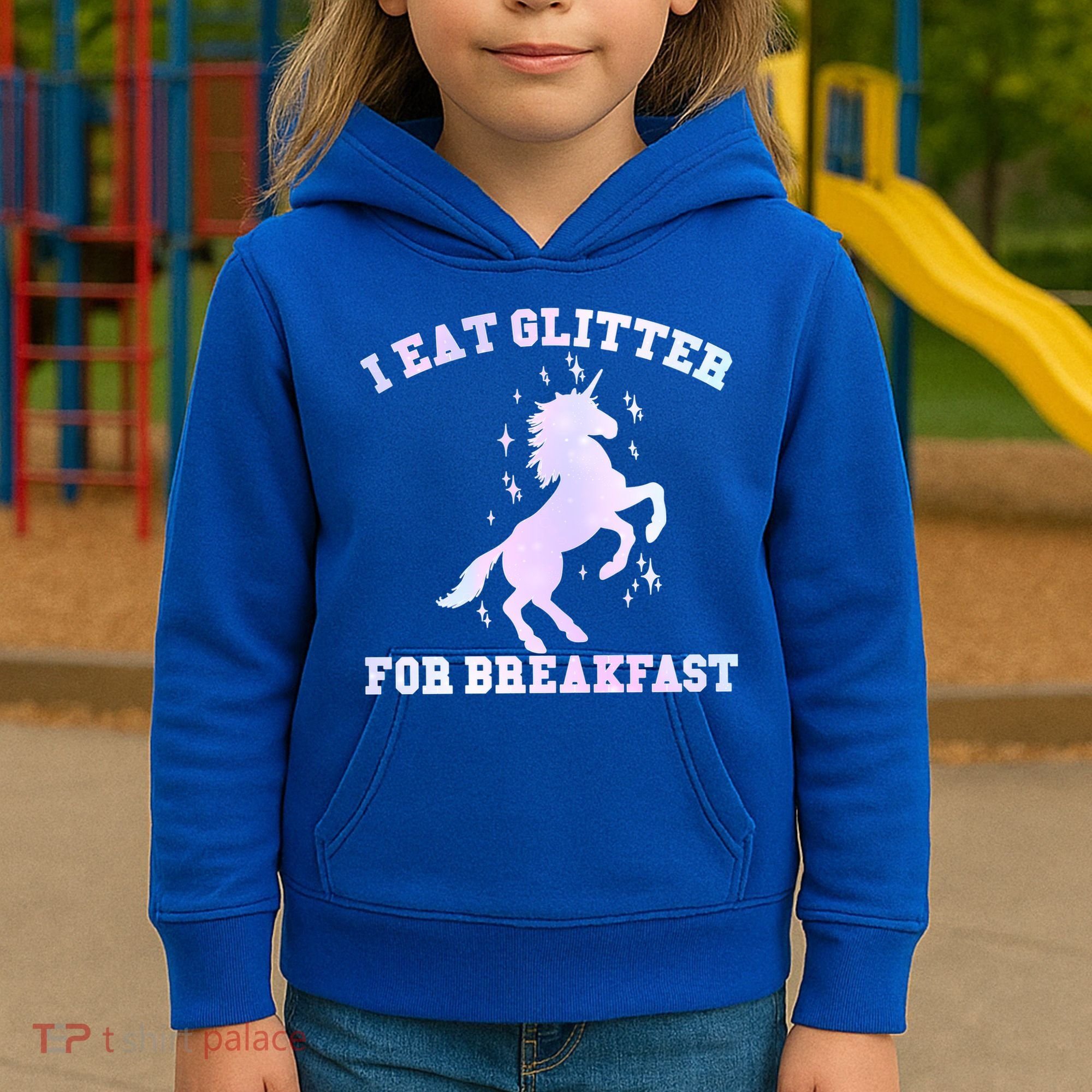 I Eat Glitter For Breakfast Kids Hoodie