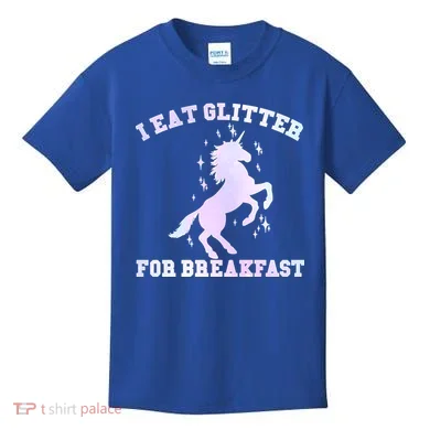 I Eat Glitter For Breakfast Kids T-Shirt