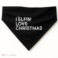 I Elfin Love Christmas USA-Made Doggie Bandana thumb 0