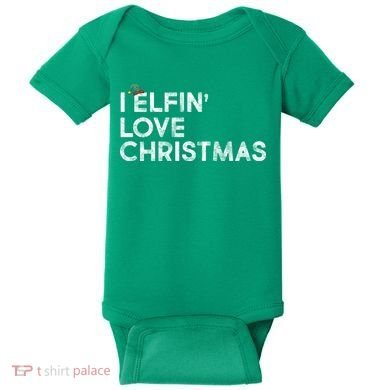 I Elfin Love Christmas Baby Bodysuit