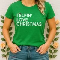 I Elfin Love Christmas Women's T-Shirt thumb 2