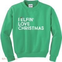 I Elfin Love Christmas Kids Sweatshirt thumb 0