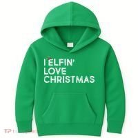 I Elfin Love Christmas Kids Hoodie thumb 0