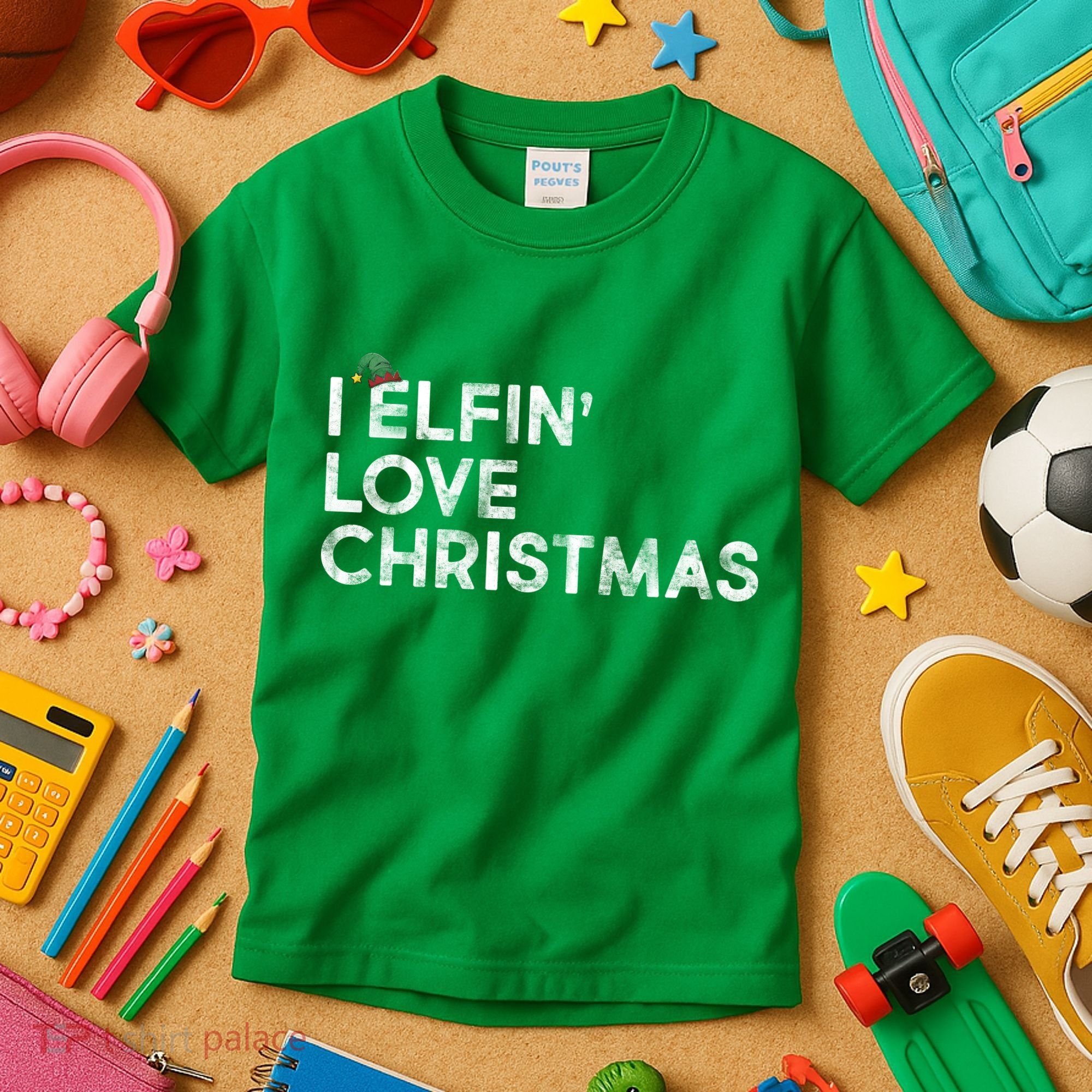 I Elfin Love Christmas Kids T-Shirt