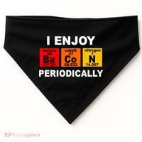 I Enjoy Bacon Periodically USA-Made Doggie Bandana thumb 0