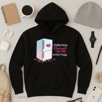 I Enjoy Long Romantic Walks To The Fridge Hoodie thumb 3