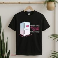 I Enjoy Long Romantic Walks To The Fridge T-Shirt thumb 2