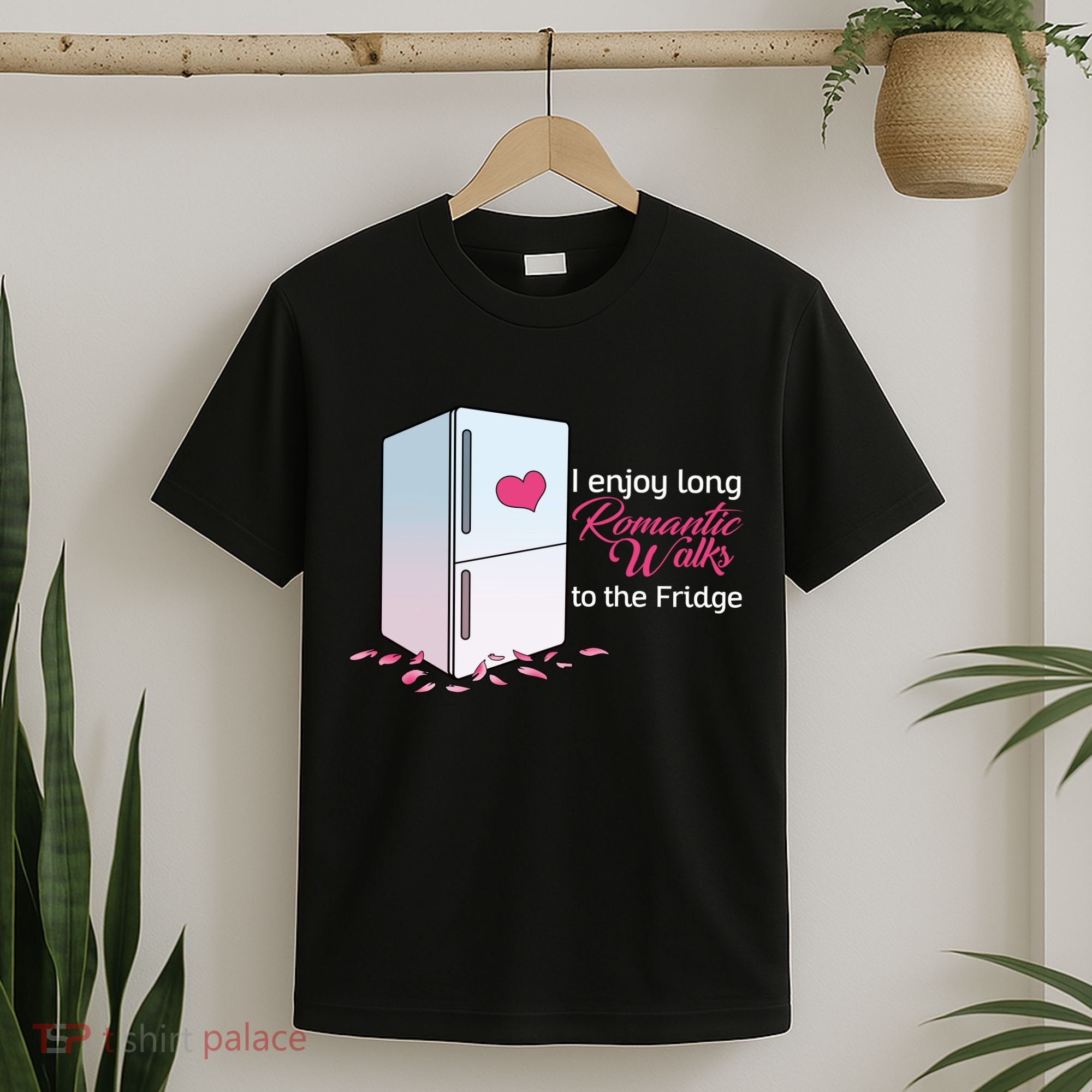 I Enjoy Long Romantic Walks To The Fridge T-Shirt