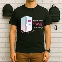 I Enjoy Long Romantic Walks To The Fridge T-Shirt thumb 6