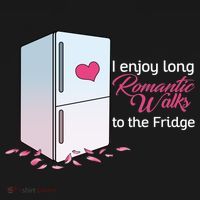 I Enjoy Long Romantic Walks To The Fridge Bucket Hat thumb 4