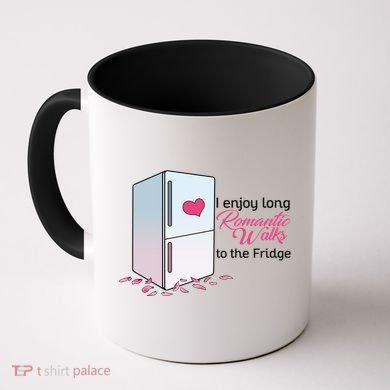 I Enjoy Long Romantic Walks To The Fridge Coffee Mug