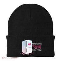I Enjoy Long Romantic Walks To The Fridge Beanie thumb 0