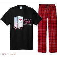 I Enjoy Long Romantic Walks To The Fridge Pajama Set thumb 0