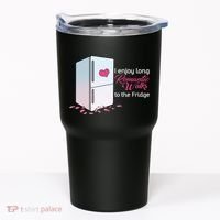 I Enjoy Long Romantic Walks To The Fridge Tumbler thumb 0