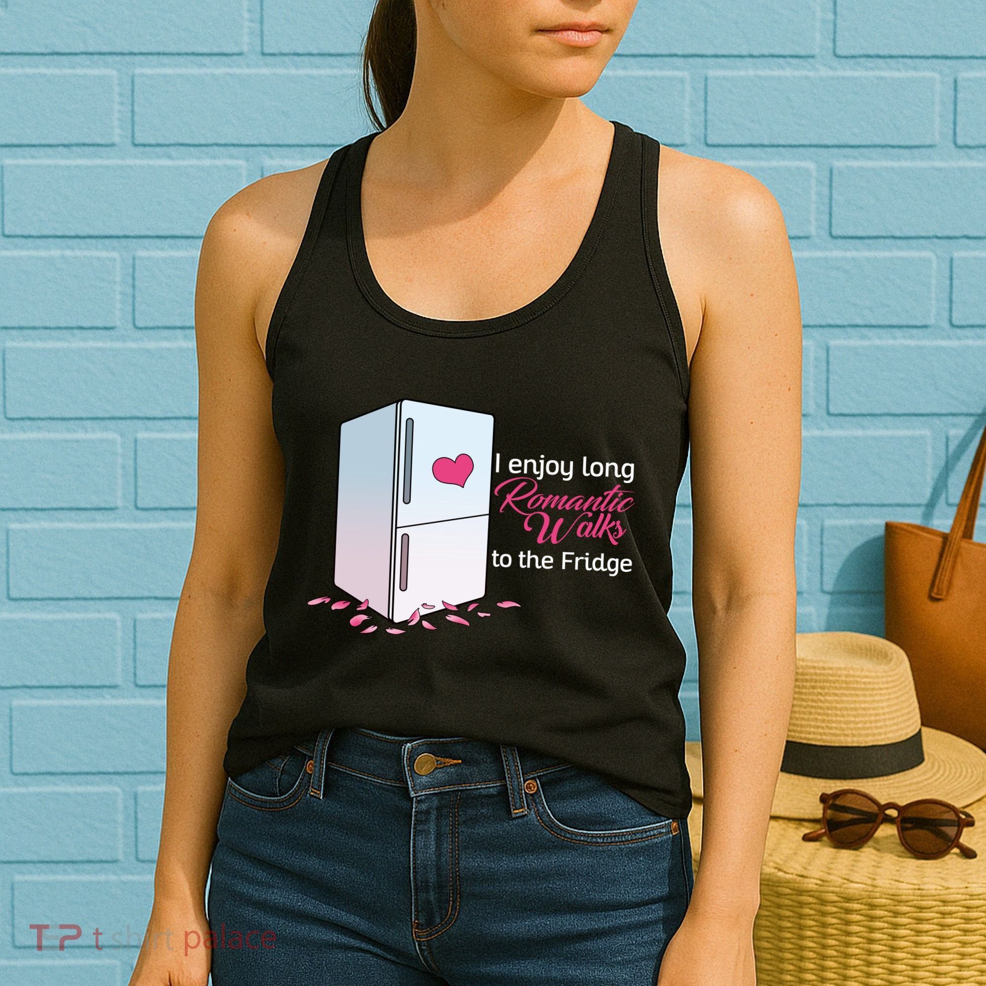 I Enjoy Long Romantic Walks To The Fridge Women's Tank Top