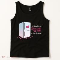 I Enjoy Long Romantic Walks To The Fridge Tank Top thumb 2