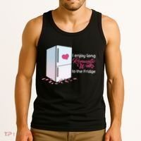 I Enjoy Long Romantic Walks To The Fridge Tank Top thumb 3