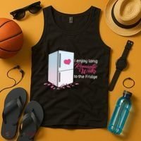 I Enjoy Long Romantic Walks To The Fridge Tank Top thumb 4