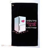 I Enjoy Long Romantic Walks To The Fridge Golf Towel thumb 0