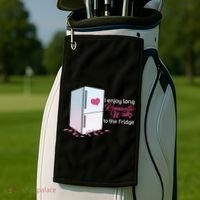 I Enjoy Long Romantic Walks To The Fridge Golf Towel thumb 2