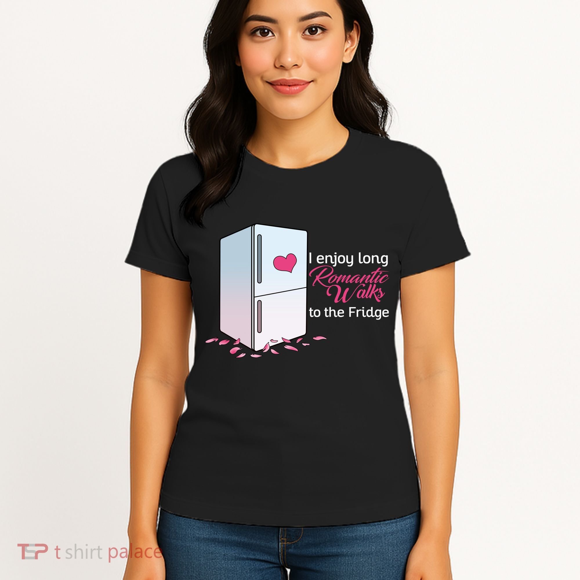 I Enjoy Long Romantic Walks To The Fridge Women's T-Shirt