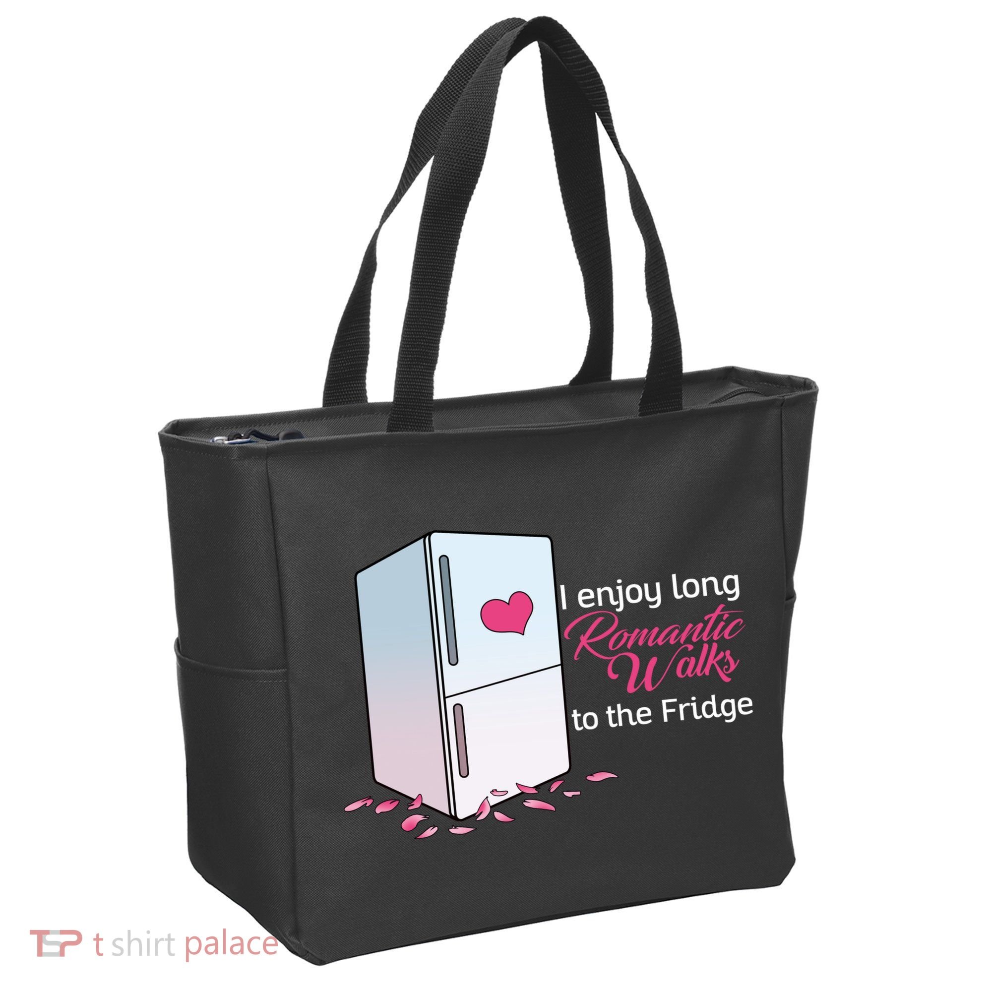 I Enjoy Long Romantic Walks To The Fridge Tote Bag