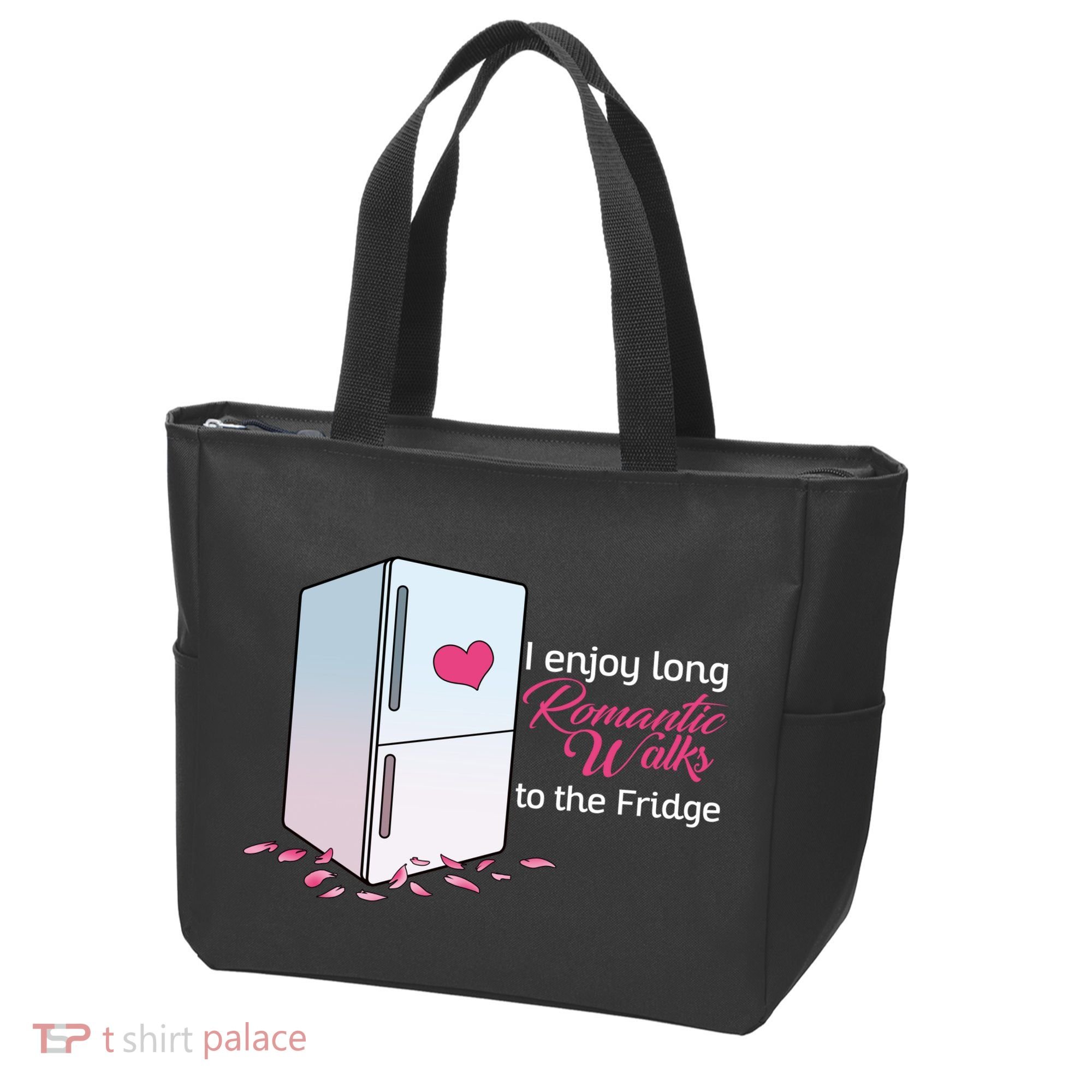 I Enjoy Long Romantic Walks To The Fridge Tote Bag