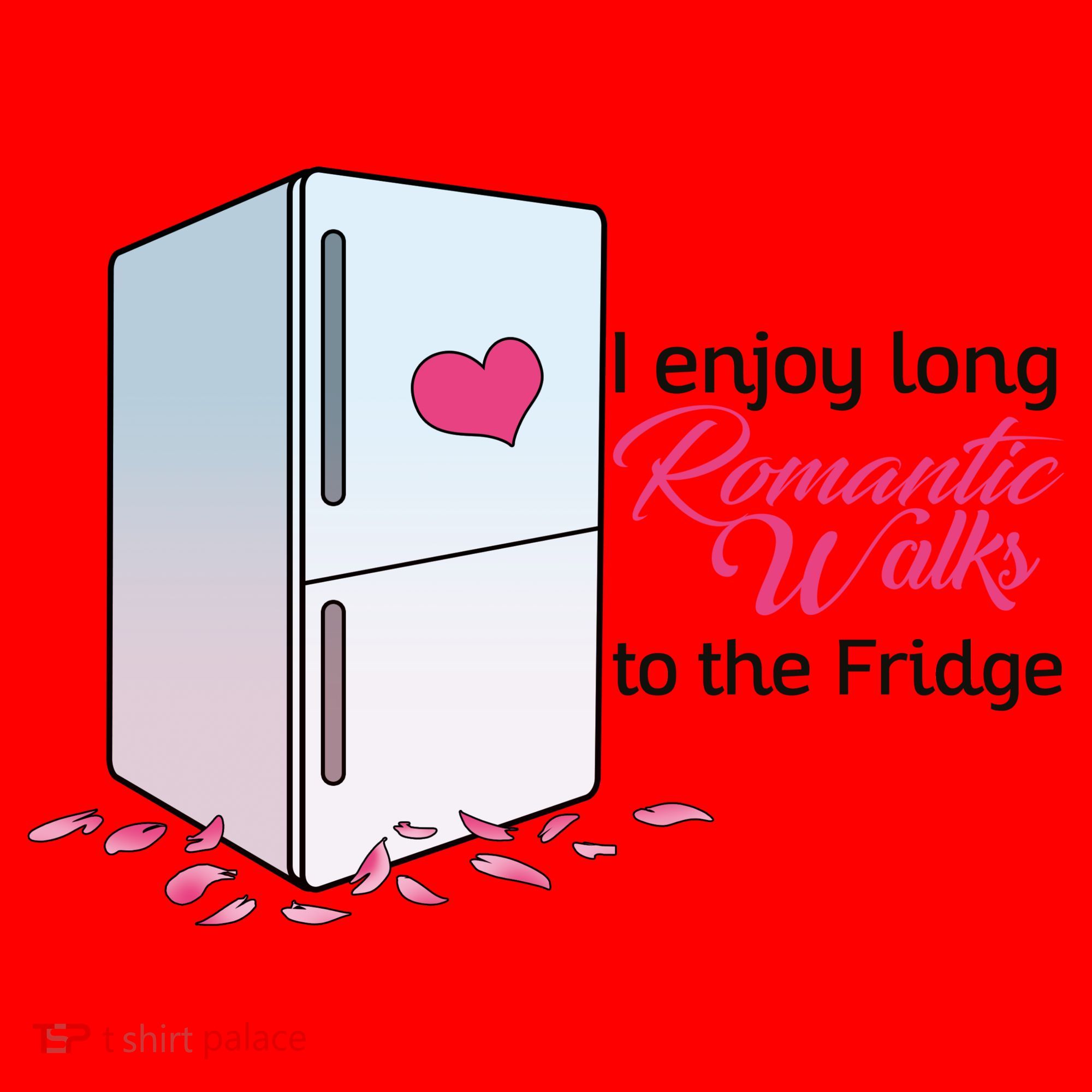 I Enjoy Long Romantic Walks To The Fridge Santa Hat